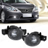 2Pcs Car Fog Lamps Front Bumper Daytime Running Lights DRL For Nissan X-Trail Altima Sylphy Almera QASHQAI March Pathfinder 12V