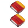 12V Taillight Turn Signal Indicator 26 LEDTail Light Car Number Plate Light Rear Reverse Brake Stop Lamp Trailer Truck Caravan