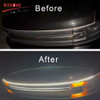 Scan Starting Led Car Hood Light Strip Decorative Lamp Flexible DRL Daytime Running Lights Auto Headlight Strips Car Assecories