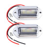 2PCS 6 LED Car License Number Plate Light For SUV Truck Trailer Van Tag Step Lamp White Bulbs Car Products License Plate Lights