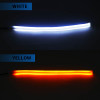 2 PCS DRL Car Flexible LED Daytime Running Lights Turn Signal Lamp Headlight Waterproof 30cm 45cm 60cm White Red Yellow Blue