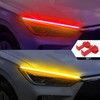 2 PCS DRL Car Flexible LED Daytime Running Lights Turn Signal Lamp Headlight Waterproof 30cm 45cm 60cm White Red Yellow Blue