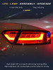Tail Lights For Audi A5 2008-2016 Taillight Modification Light Guide LED DRL Brake Rear Reverse Automotive Car Accessories