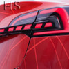 For Tesla Model 3 Y 2019-2023 LED Through Trunk Tail Light Modified Rear Taillight Flowing Turn Signal Dynamic DRL Auto Lamp
