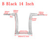 Motorcycle 12" 14" 16" Bar Handlebars Black/Chrome Z Drag Bar For Harley Dyna Softail FL Touring Fat Boy Breakout Road King FLHR