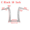 Motorcycle 12" 14" 16" Bar Handlebars Black/Chrome Z Drag Bar For Harley Dyna Softail FL Touring Fat Boy Breakout Road King FLHR