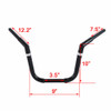 Motorcycle 10" Rise Adjustable Handlebar For Harley Dyna Switchback 2012-2016 Fatboy 2000-2017 Road King Wide Glide Street Bob