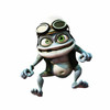 F506# Car Stickers Motorcycle Decals Funny Crazy Frog Cartoon Decorative Accessories,to Cover Scratches Waterproof PVC