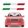 2x Italian Tricolor Flag Epoxy Decorative Sticker 3D Motorcycle Tank Decals Stickers Case Strong Stickiness Unerisal Car Decals