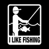 Interesting Stickers I Like Fishing Car and Motorcycle Stickers Personalized Stickers Waterproof and Sunscreen Car Decor