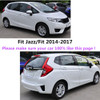 For Honda Fit Jazz 2014 2015 2016 2017 Car Cover Stick Rear License Plate Door Bottom Tailgate Frame Plate Trim Lamp Strip Trunk