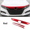 For Honda Accord 10th 2018 2019 2020 2021 2022 2023 Car Bumper Engine ABS Plastic Trim Front Grid Grill Grille Frame Edge 3PCs