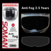 SOMAN Universal Visor Film Anti Fog Motorcycle Helmet for AGV SHOEI HJC X14 K5 K3SV K1 Moto Helmet Accessories Antifog Lens Film