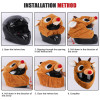 Festival Cartoon Hat Cap Motorcycle Helmet Cover Innovative Bicycle Helmet Cover Outdoor Fun Personalized Christmas Demon Devil