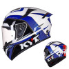 KYT Double Lens Helmet Full Face Helmet Motorcycle Racing Helmet Anti-Fog Motorcycle Off Road Lightweight Breathable Four Season