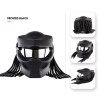 Personality Predator Motorcycle Helmet With Embellish Braids Punk Safety Modular Flip Motorcycle Helmet 3 Size Optional Unisex