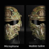 Military Helmet FAST Helmet Built-in Communication Headset Anti-fog Fan W-Ronin Assault Helmet Detachable Mask Replacement Lens