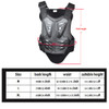 Motorcycle Dirt Bike Body Armor Protective Gear Chest Back Protection Vest Outdoor Driving For Motocross Skiing Skating Adult