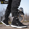 Men Motorcycle boots Breathable Anti-fall Rider Road Racing Casual Shoes Boots Gear Shift Rubber Sole Reflective Motorbike Shoes