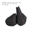 Car Gear Shift Collars Manual Handbrake Gaiter Boot Cover For BMW 3 Series E36 E46 E30 E34 M3 Z3 Black Leather M Accessories