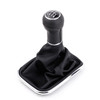 New 5 Speed Gear Shift Knob Gaitor Boot for VW Golf Bora Jetta GTi MK4 1999 2000 2001 2002 2003 2004 Knob Boot PU Leather