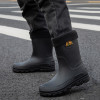 New Fashion Men Rain Boots Platform Waterproof Anti-skid Work Chef Shoes Fishing Shoes Outdoor Middle Tube Cycling Rubber Shoes