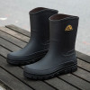 New Fashion Men Rain Boots Platform Waterproof Anti-skid Work Chef Shoes Fishing Shoes Outdoor Middle Tube Cycling Rubber Shoes