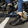 Classic Retro Motorcycle Shoes Black Go-Kart Shoes Racing Boots for Motorcyclist Breathable Motocross Riding Boots Botas Moto