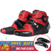 Original Motorcycle Ankle Boots Street Moto Riding Microfiber Leather Shoes Motorbike Short Botas Moto Sports Protective Boots
