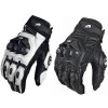 Mens Women 4 Season Driving Supertech Black/White Motorcycle Leather Gloves Racing Glove Motorbike Cowhide Race Bike Knight