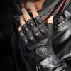 Summer Motorcycle Fingerless Gloves Accessories Goatskin Leather Half Finger Gloves Motocross Gant Moto Guantes Moto Verano