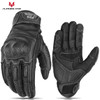 Brown Vintage Leather Motorcycle Gloves Men CE Certification Motorbike Riding Touch Screen Motocross Moto Racing Biker Glove XXL