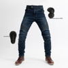 Outdoor four seasons motorcycle wear-resistant casual jeans anti-fall pants off-road riding protection elastic pants