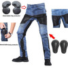 Outdoor four seasons motorcycle wear-resistant casual jeans anti-fall pants off-road riding protection elastic pants