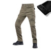 WINTER MOTO pants for Winter plus velvet warm motorcycle riding pants outdoor warm jeans with 4 pads