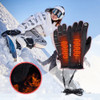 Heated Gloves Men Women Touchscreen USB Heating Gloves Hand Warmer Electric Thermal Gloves Outdoor Cycling Ski Motorcycle Gloves