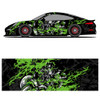 Sugar Skull Art Racing Car Graphic Decal Full Body Racing Vinyl Wrap Car Full Wrap Sticker Decorative Car Decal Size 450cm*100cm