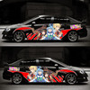 Car Body Funny Cartoon Vinyl Sticker Japan Anime door Decals Aqua Darkness Megumin Ralliart Sports Car Stickers CNS0424