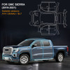 for GMC Sierra AT4 DENALI SLT 2019 2020 2021 8.5mil TPU Clear Bra Kit Car Body Sticker Film Pre Cut PPF Paint Protection Film