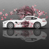 Sakura and Fish Car Body Sticker Anime Itasha Vinyl Car Side Decal Sticker Car Decor Sticker Cars Protective Film