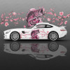 Sakura and Fish Car Body Sticker Anime Itasha Vinyl Car Side Decal Sticker Car Decor Sticker Cars Protective Film