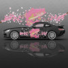 Sakura and Fish Car Body Sticker Anime Itasha Vinyl Car Side Decal Sticker Car Decor Sticker Cars Protective Film