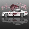 Sakura and Fish Car Body Sticker Anime Itasha Vinyl Car Side Decal Sticker Car Decor Sticker Cars Protective Film