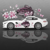 Sakura and Fish Car Body Sticker Anime Itasha Vinyl Car Side Decal Sticker Car Decor Sticker Cars Protective Film