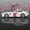 Sakura and Fish Car Body Sticker Anime Itasha Vinyl Car Side Decal Sticker Car Decor Sticker Cars Protective Film