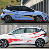 Car Body Side Door Decor Sticker For Hyundai I20 Asta Active Sportz N Line BC3 GB IB Graphics Auto Stripes Style Vinyl Decal