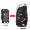 2/3/45B Modified Flip Remote Car Key Shell For Chevrolet Cruze Epica Lova Camaro Fit Buick Opel Vauxhall Insignia Astra Fob Case