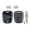 2 Buttons Remote Car Key Shell Fob Key Case Cover with 206 Blade Micro Switches Fit for Peugeot 106 107 206 207 306 307 406 407