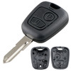 2 Buttons Remote Car Key Shell Fob Key Case Cover with 206 Blade Micro Switches Fit for Peugeot 106 107 206 207 306 307 406 407