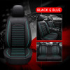 1/4PCS Universal Full Leather Car Seat Covers Fashion Style High Back Breathable Auto Interior Car Seat Protector For Cars